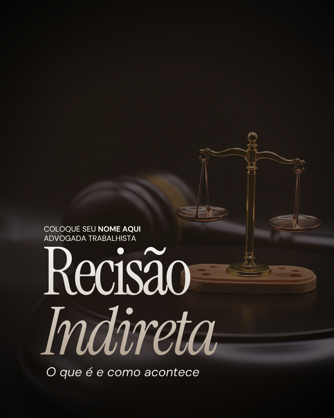 Template Rescisão Indireta — Direito Trabalhista
